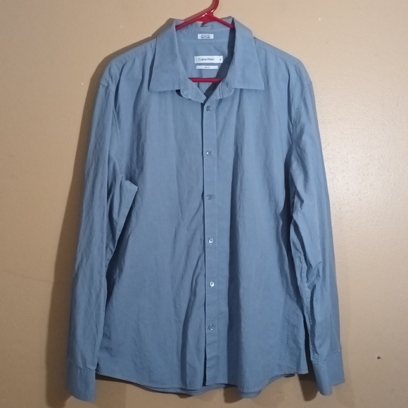 Men's Calvin Klein Slim Fit Shirt - Picture 1 of 5
